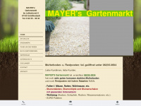 mayers-gartenmarkt.de Webseite Vorschau