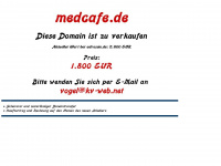medcafe.de Webseite Vorschau