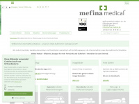 mefina-medical.de Webseite Vorschau