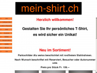 mein-shirt.ch Webseite Vorschau