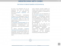 messtechnik-neth.de Webseite Vorschau