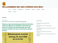 mgv-roxheim.de Webseite Vorschau