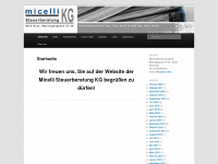 micelli.at Webseite Vorschau