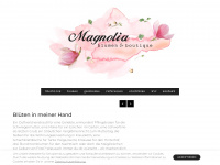 magnolia-blumen.de Webseite Vorschau