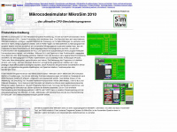 mikrocodesimulator.de Webseite Vorschau