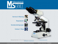 mikroskopie-service.at Webseite Vorschau