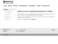minderag.ch Webseite Vorschau