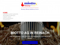 miotto.ch Webseite Vorschau