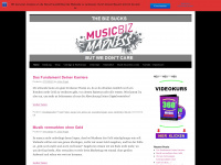 musicbizmadness.de Webseite Vorschau