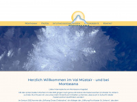 montasana.ch Webseite Vorschau
