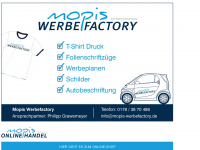 mopis-werbefactory.de Webseite Vorschau