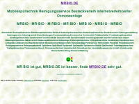 mrbio.de Webseite Vorschau