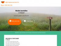 muldenservice-basel.ch Webseite Vorschau