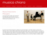 musicachiara.ch Webseite Vorschau