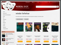 musical-shop.de Webseite Vorschau