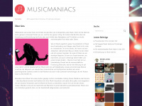 musicmaniacs.de Webseite Vorschau