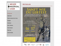 neuer-madrigalchor.at Webseite Vorschau