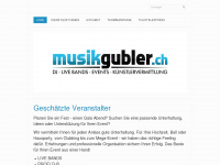 musikgubler.ch Webseite Vorschau