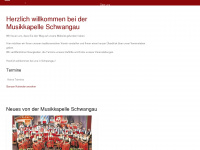 musikkapelle-schwangau.de Webseite Vorschau