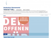 musikschule-oe.ch Webseite Vorschau