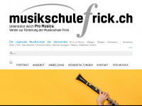 musikschulefrick.ch Webseite Vorschau