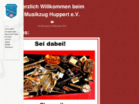musikzug-huppert.de Webseite Vorschau