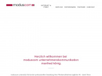 moduscom.de Webseite Vorschau