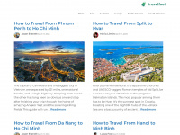 travelfoot.com Webseite Vorschau