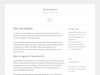 nanoinitiative.at Webseite Vorschau