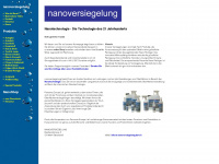 nanoversiegelung.ch Webseite Vorschau