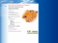 nanowunder.at Webseite Vorschau