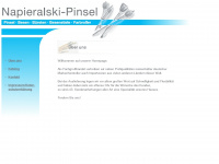 napieralski-pinsel.de Webseite Vorschau