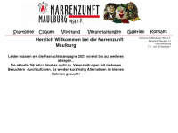 narrenzunft-maulburg.de Webseite Vorschau