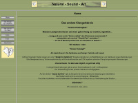 natural-sound-art.de Webseite Vorschau