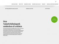 naturerlebnispark.ch Webseite Vorschau
