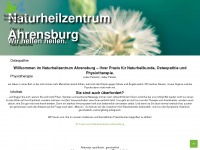 naturheilzentrum-ahrensburg.de Webseite Vorschau