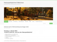 naturparkbahnhof-melchow.de Webseite Vorschau