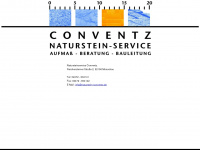 naturstein-conventz.de Webseite Vorschau