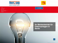 herzog-elektro.de Webseite Vorschau