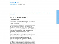 iq-solutions.de Webseite Vorschau