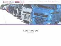 nbc-trucks.de Webseite Vorschau