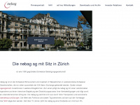 nebag.ch Webseite Vorschau