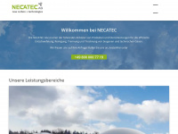 necatec.de Webseite Vorschau