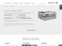 neobotix-roboter.de Webseite Vorschau