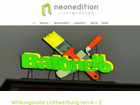 neonedition.ch Webseite Vorschau