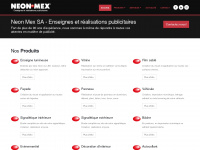 neonmex.ch Webseite Vorschau