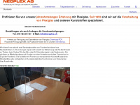 neoplex.ch Webseite Vorschau