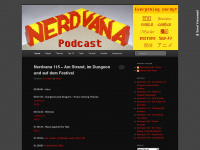 nerdvana-podcast.de Webseite Vorschau