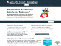 nettolohn.ch Webseite Vorschau