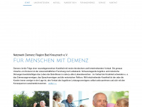 netzwerk-demenz-badkreuznach.de Webseite Vorschau